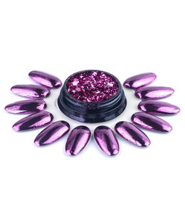 Prismatic Glitter ružový prášok - 1g