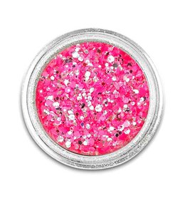 Zdobenie na nechty - Laser Glitter - Neon Ružový