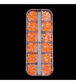 Svietiace Neónové Kamienky - Neon Orange - 500ks v boxe