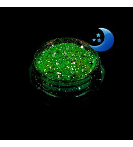 Svietiaci Glitter - 005 - zelený